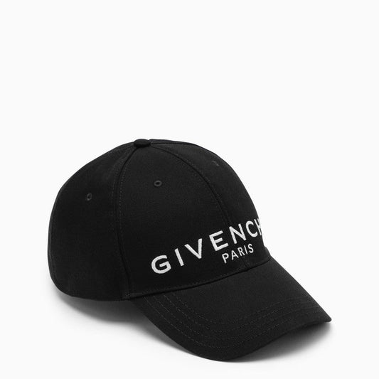 Givenchy Black Logo-Embroidery Baseball Cap Men