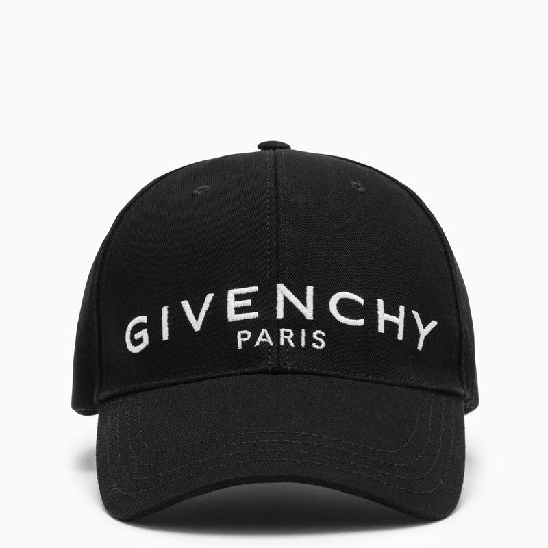 Givenchy Black Logo-Embroidery Baseball Cap Men