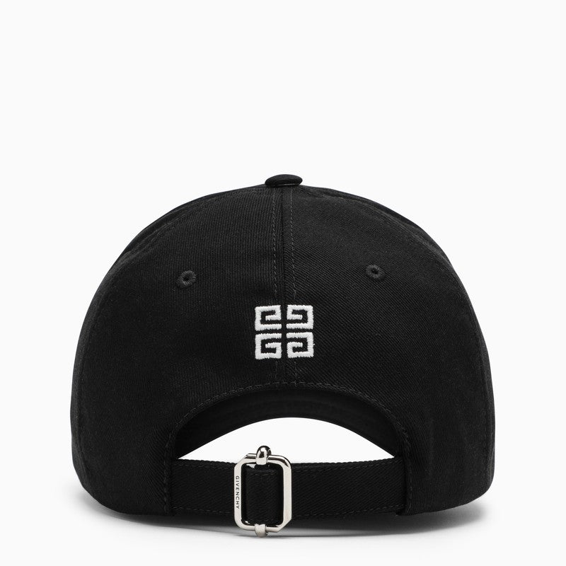 Givenchy Black Logo-Embroidery Baseball Cap Men