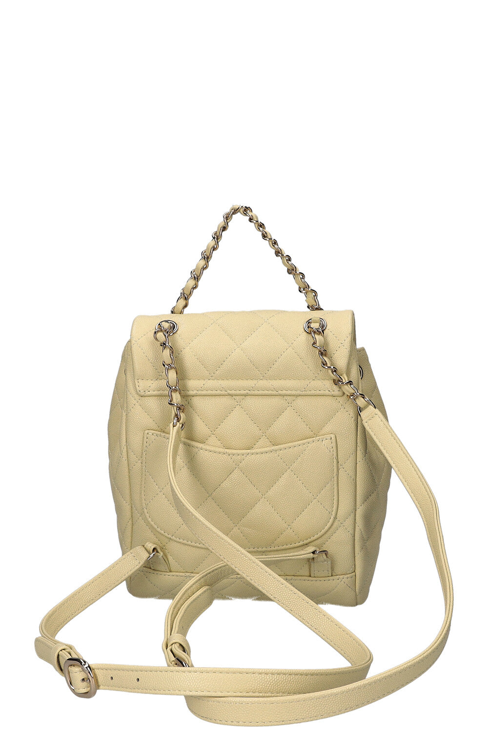CHANEL Quilted Urban Backpack Pale Yellow