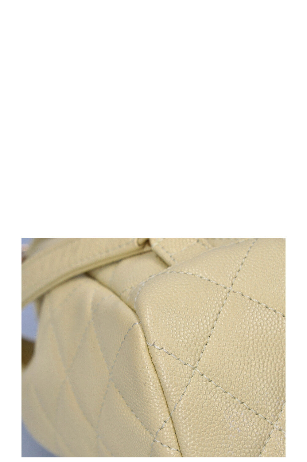CHANEL Quilted Urban Backpack Pale Yellow