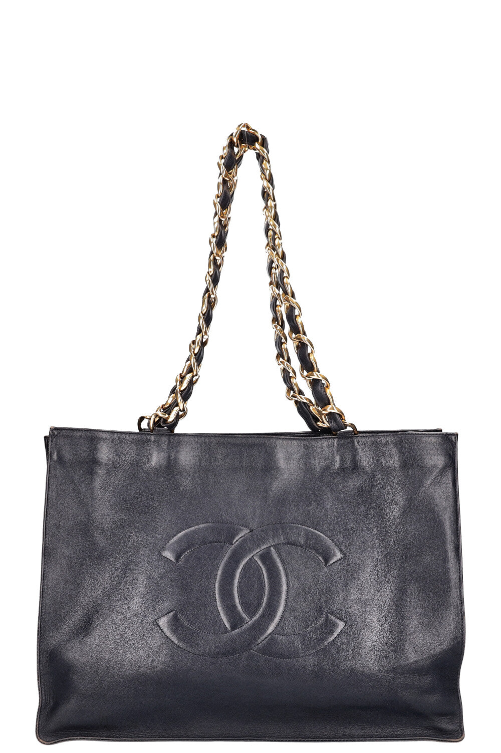 CHANEL Vintage CC Chain Tote Bag