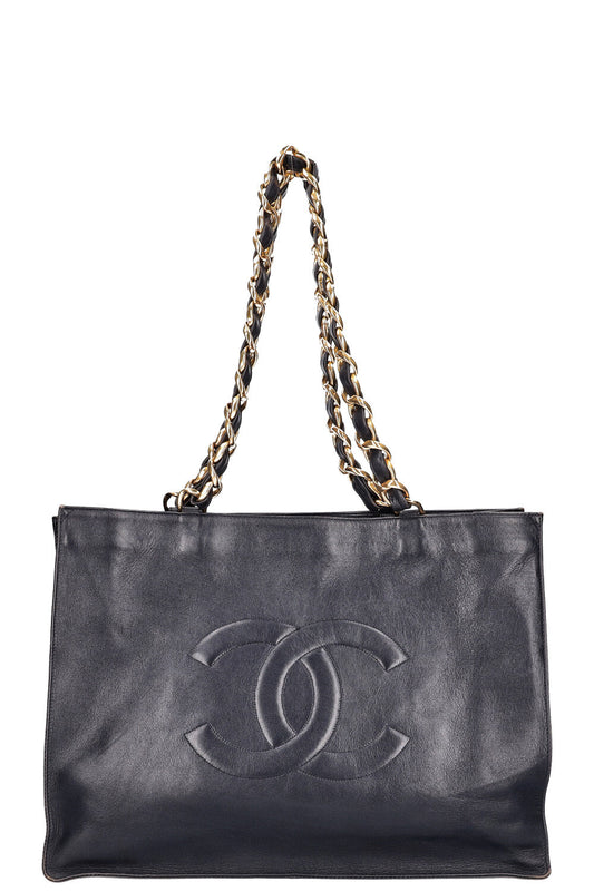 CHANEL Vintage CC Chain Tote Bag