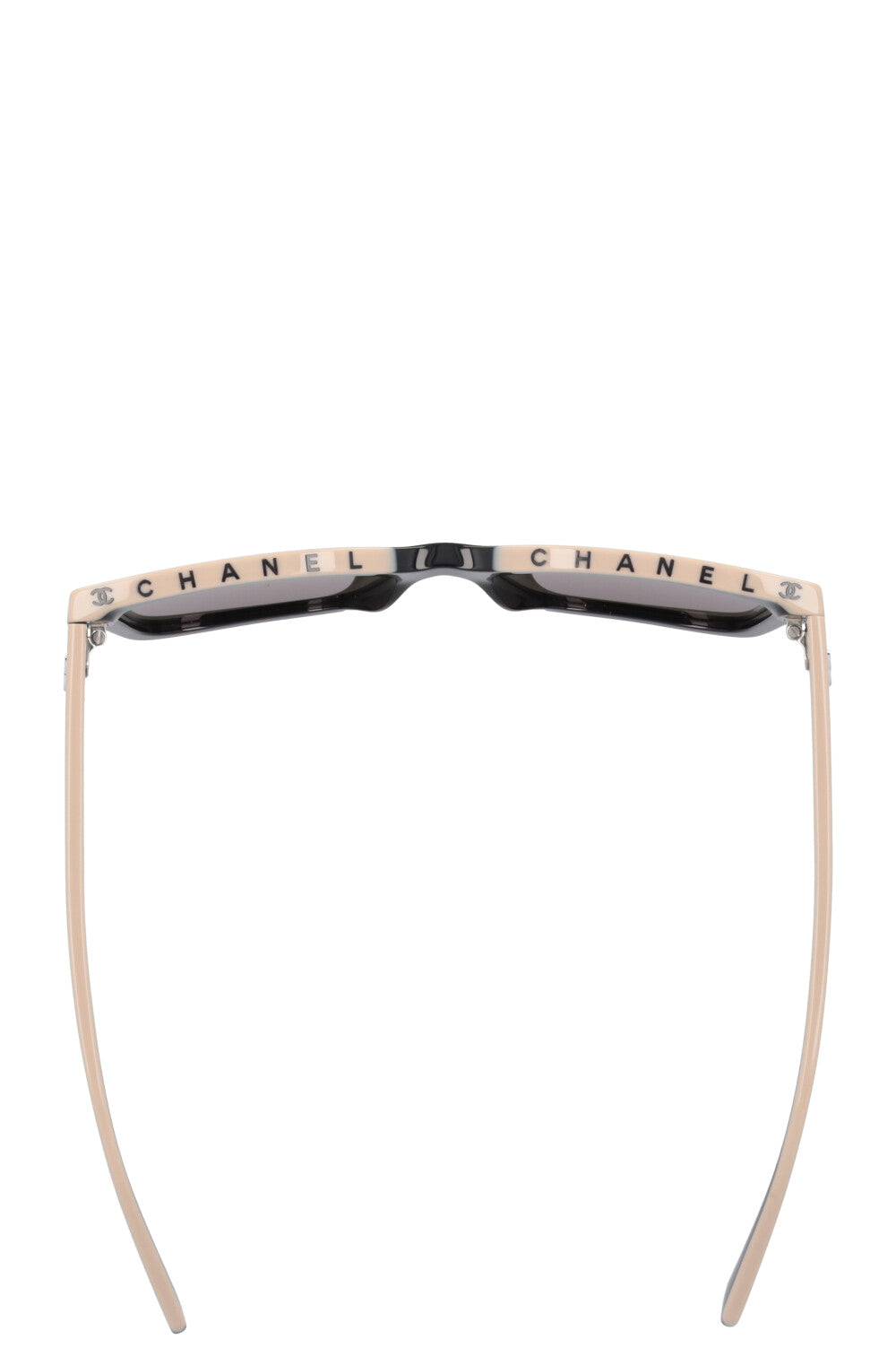 CHANEL Logo Sunglasses 5417 Black Ivory