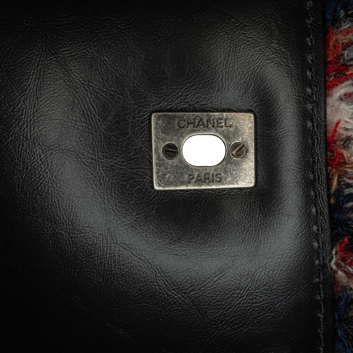 Multi Chanel CC Tweed and Shearling Single Flap Crossbody Bag