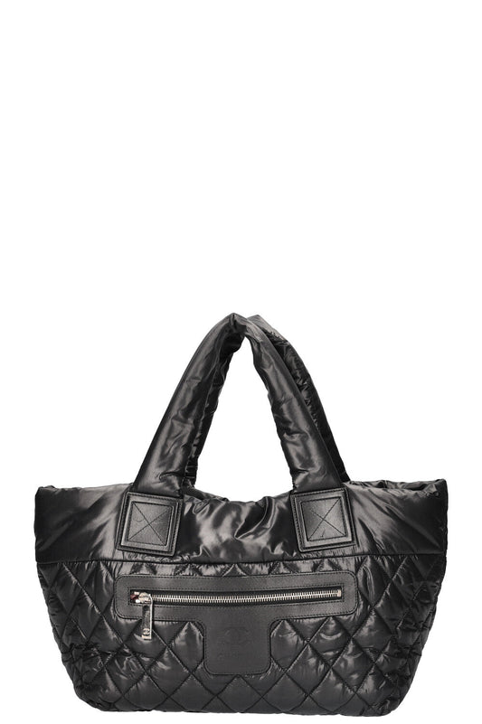CHANEL Cocoon Bag Nylon Black