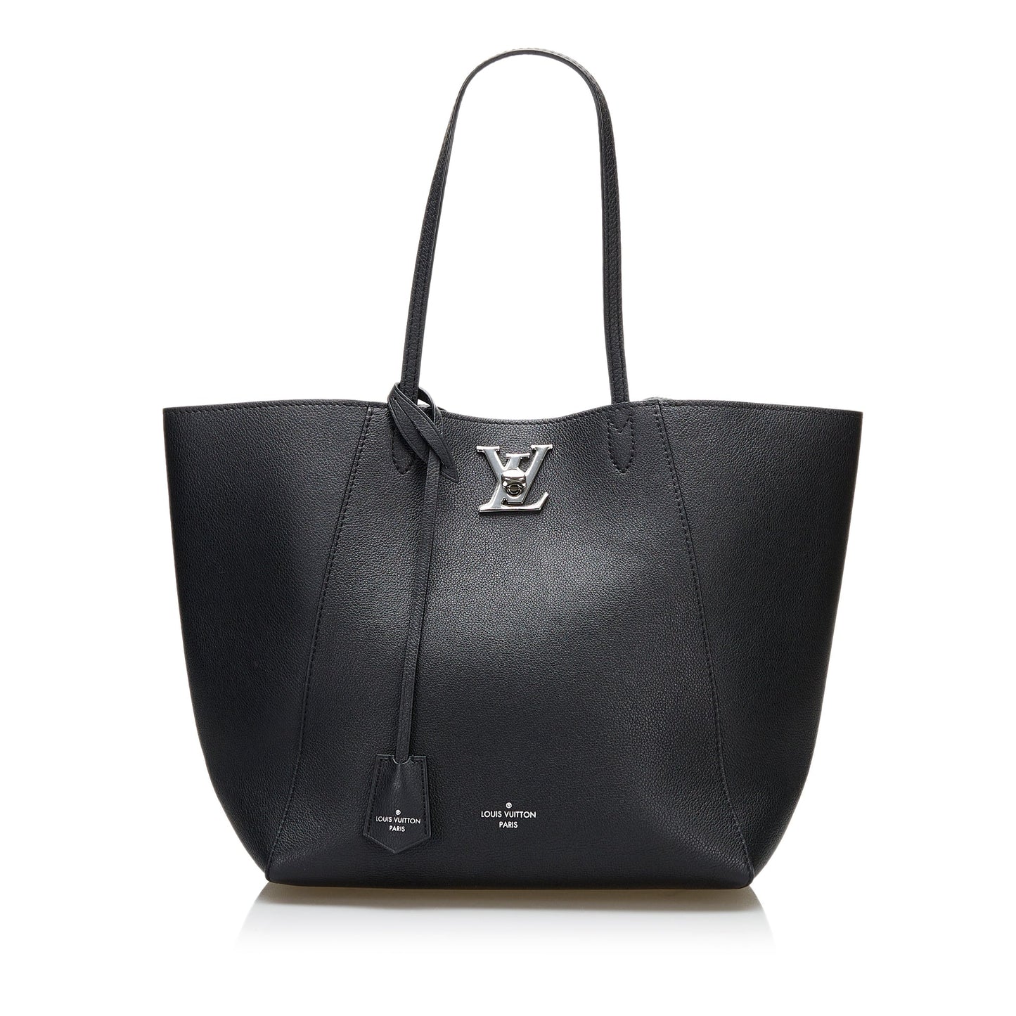 Louis Vuitton Lockme Cabas Black Silver