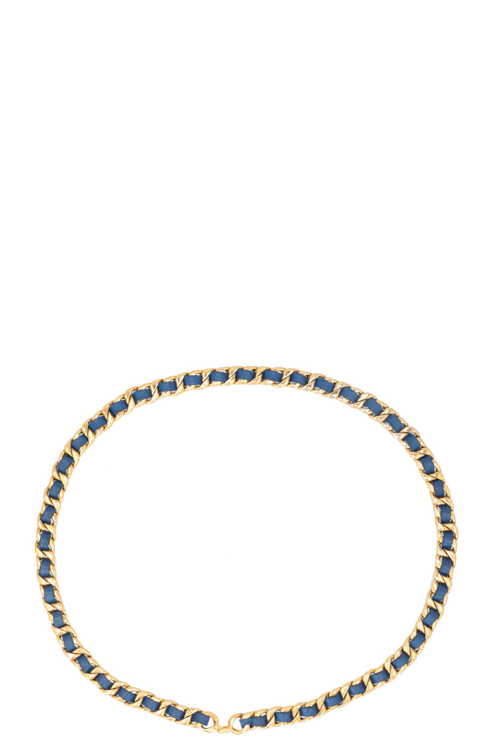 CHANEL Chain Belt Blue
