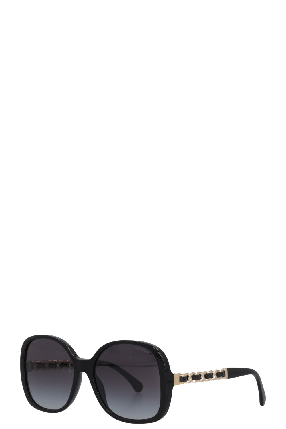 CHANEL 5470-Q Chain Sunglasses Black