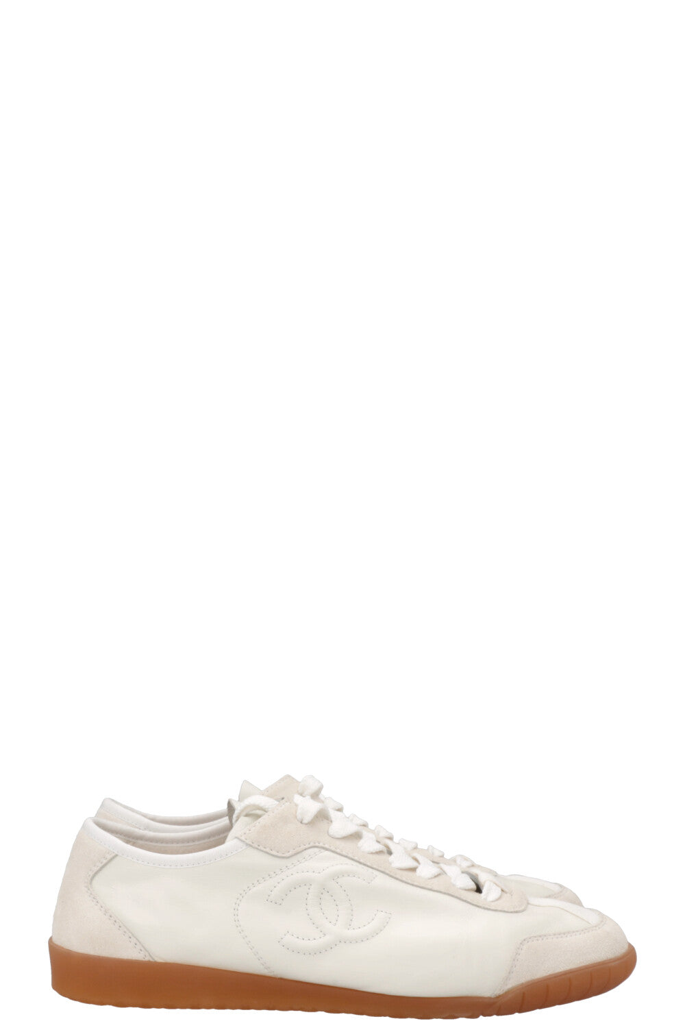 CHANEL CC Sneakers White