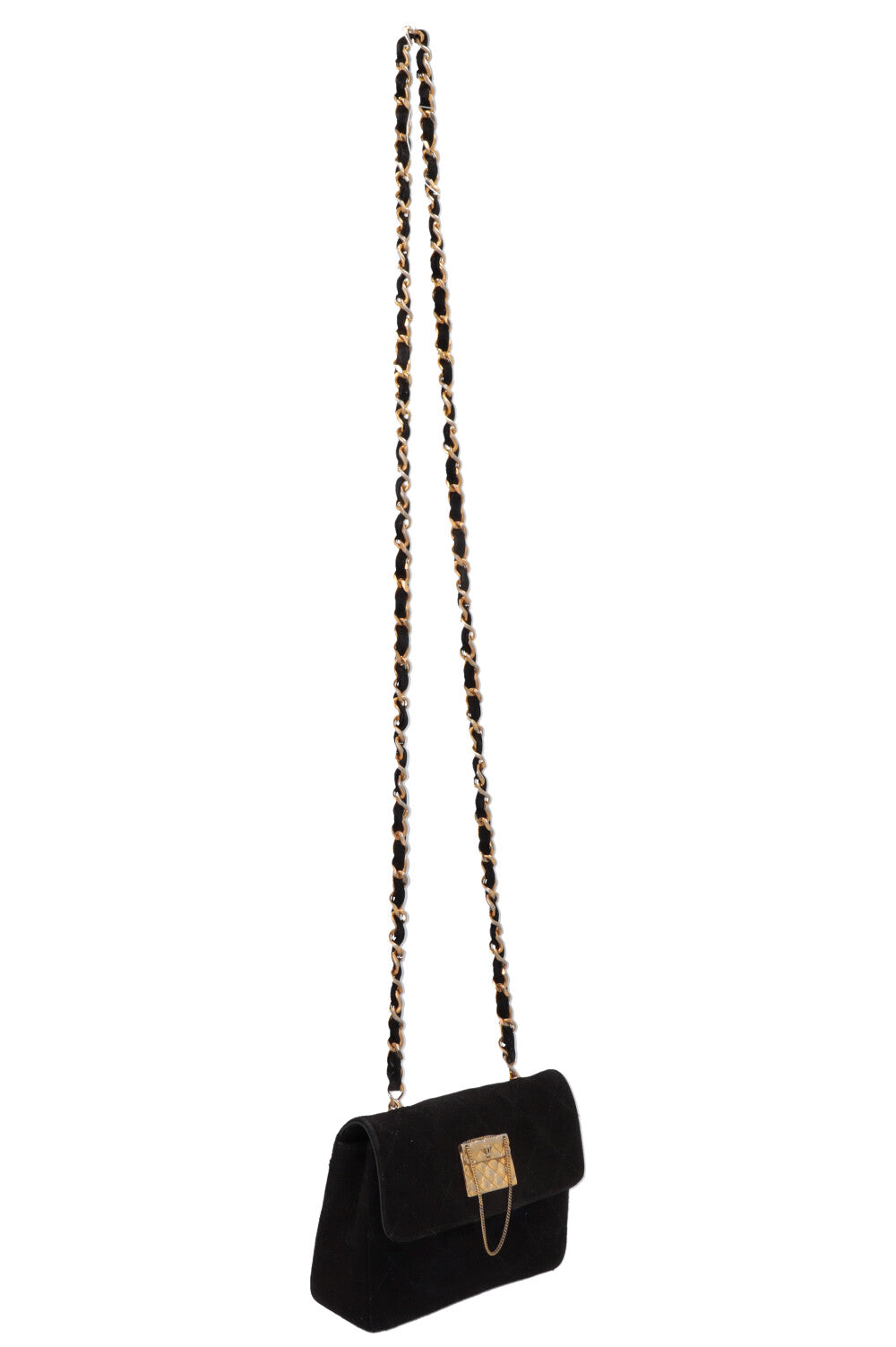 CHANEL Vintage Petit Crossbody Flap Bag Black