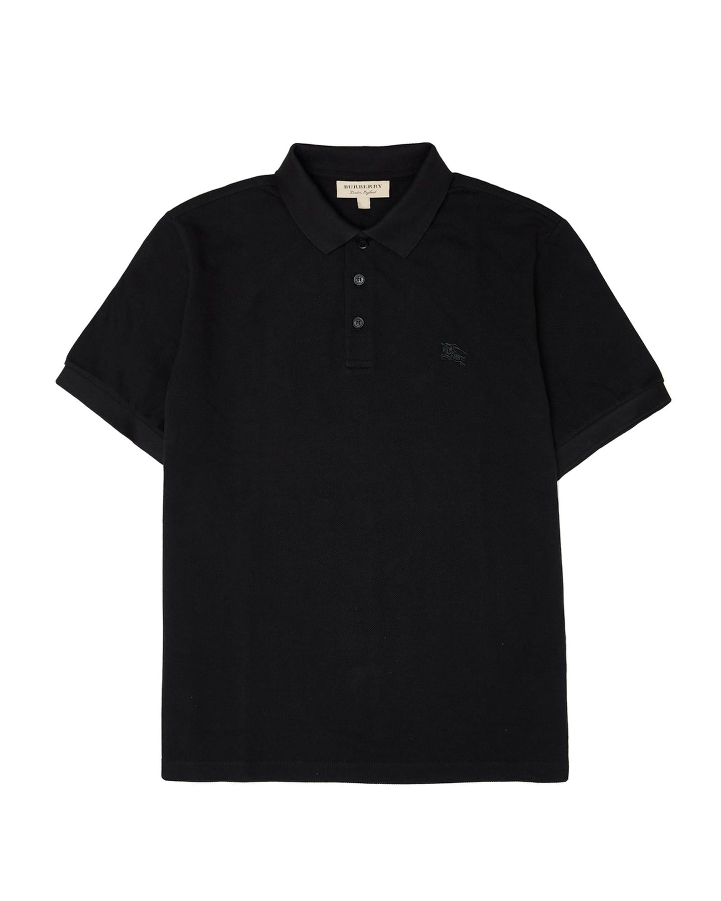 Burberry Short Sleeve Polo Shirt Men Black Black