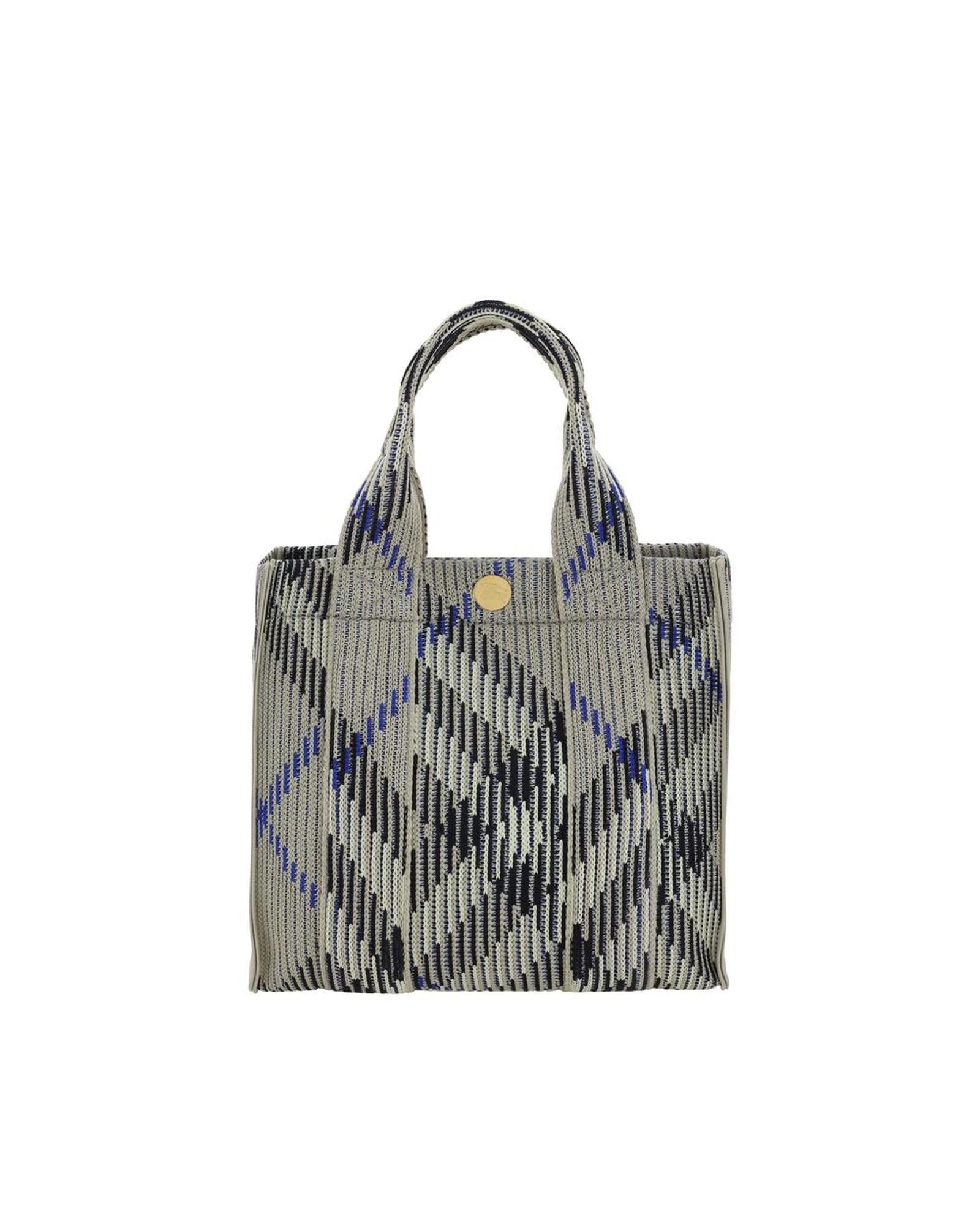Burberry Knitted Lola Bag Small Size Women Gray Handbags ONE SIZE Gray