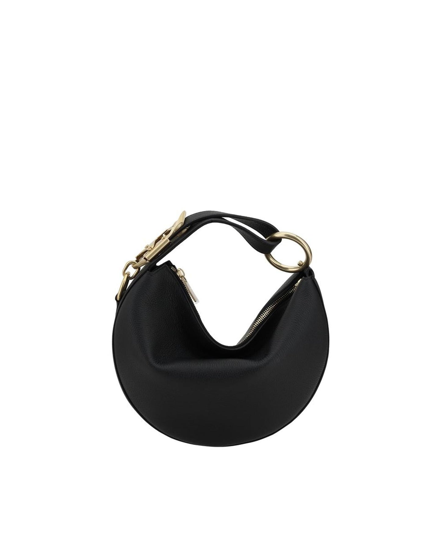 Burberry Lola Bag Half-Moon Style Women Black Shoulder Bags ONE SIZE Black