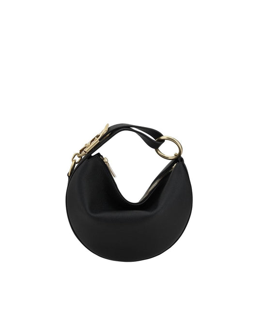 Burberry Lola Bag Half-Moon Style Women Black Shoulder Bags ONE SIZE Black