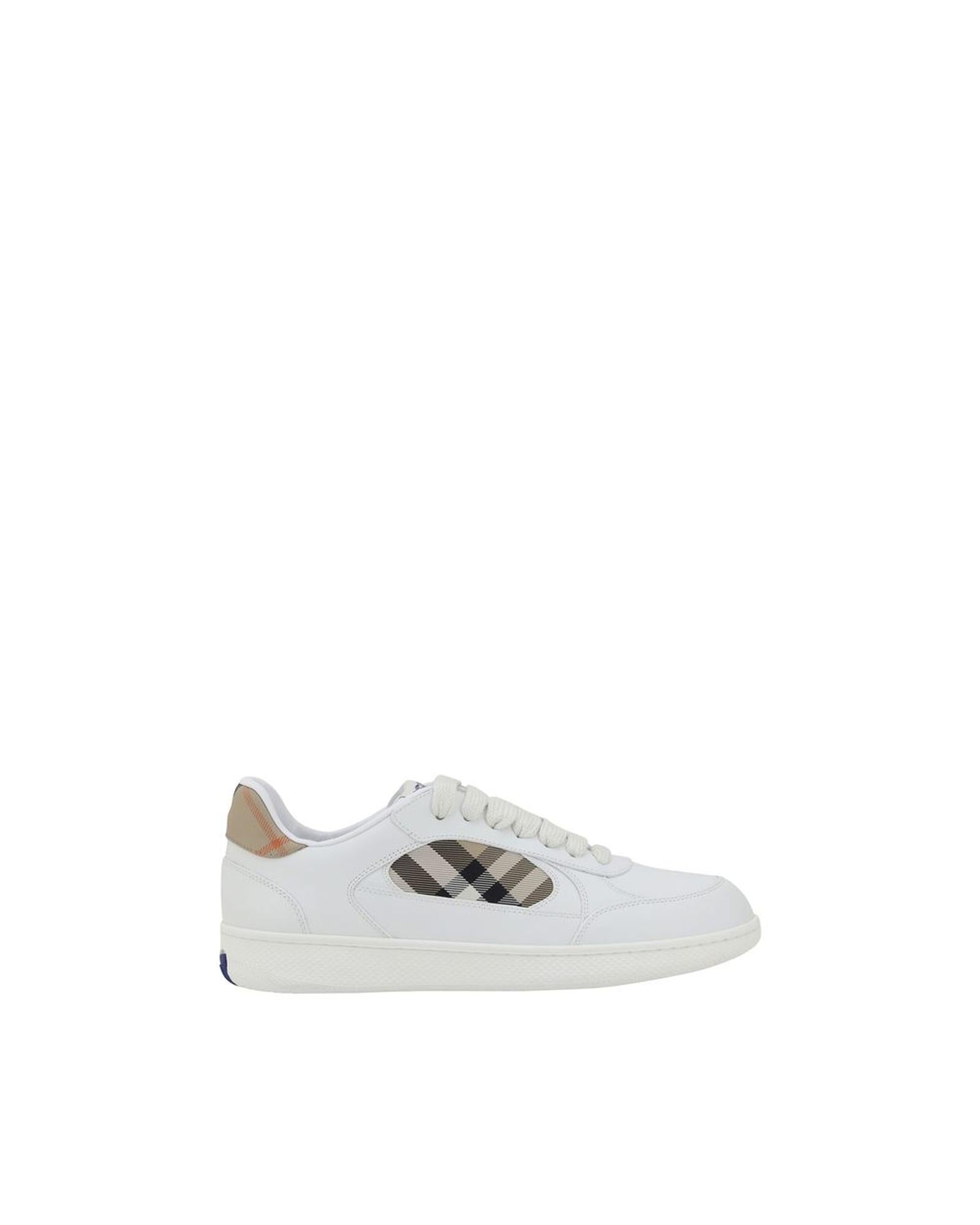 Burberry Arthur Leather Sneakers Men White White
