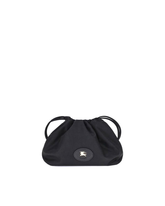 Burberry Drawstring Bucket Bag Women Black Clutch Bags ONE SIZE Black