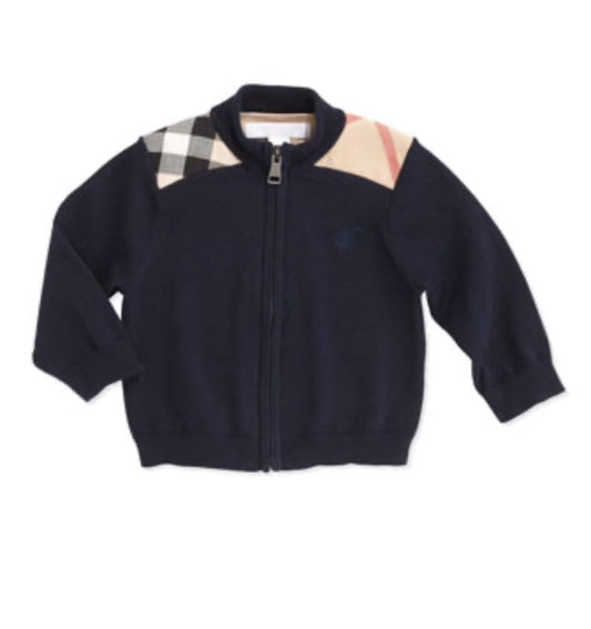 BURBERRY BABY BOY NOVA CHECK ZIP UP JACKET