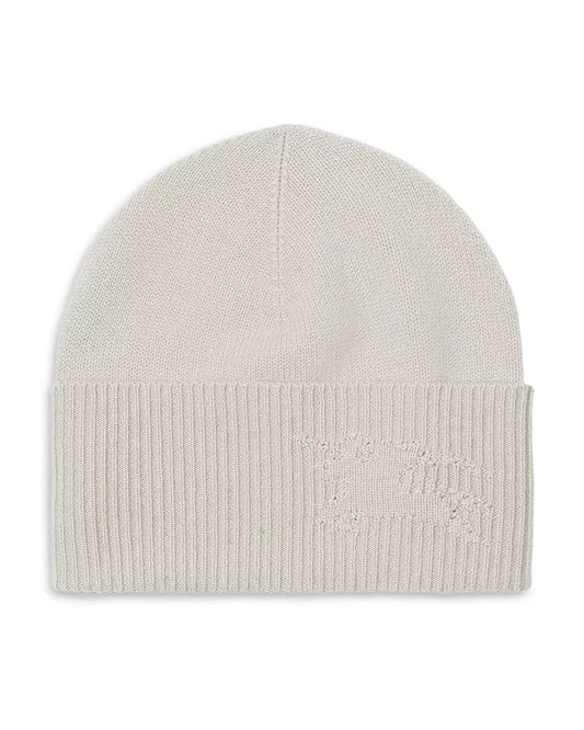 BURBERRY EQUESTRIAN KNIGHT CASHMERE BEANIE