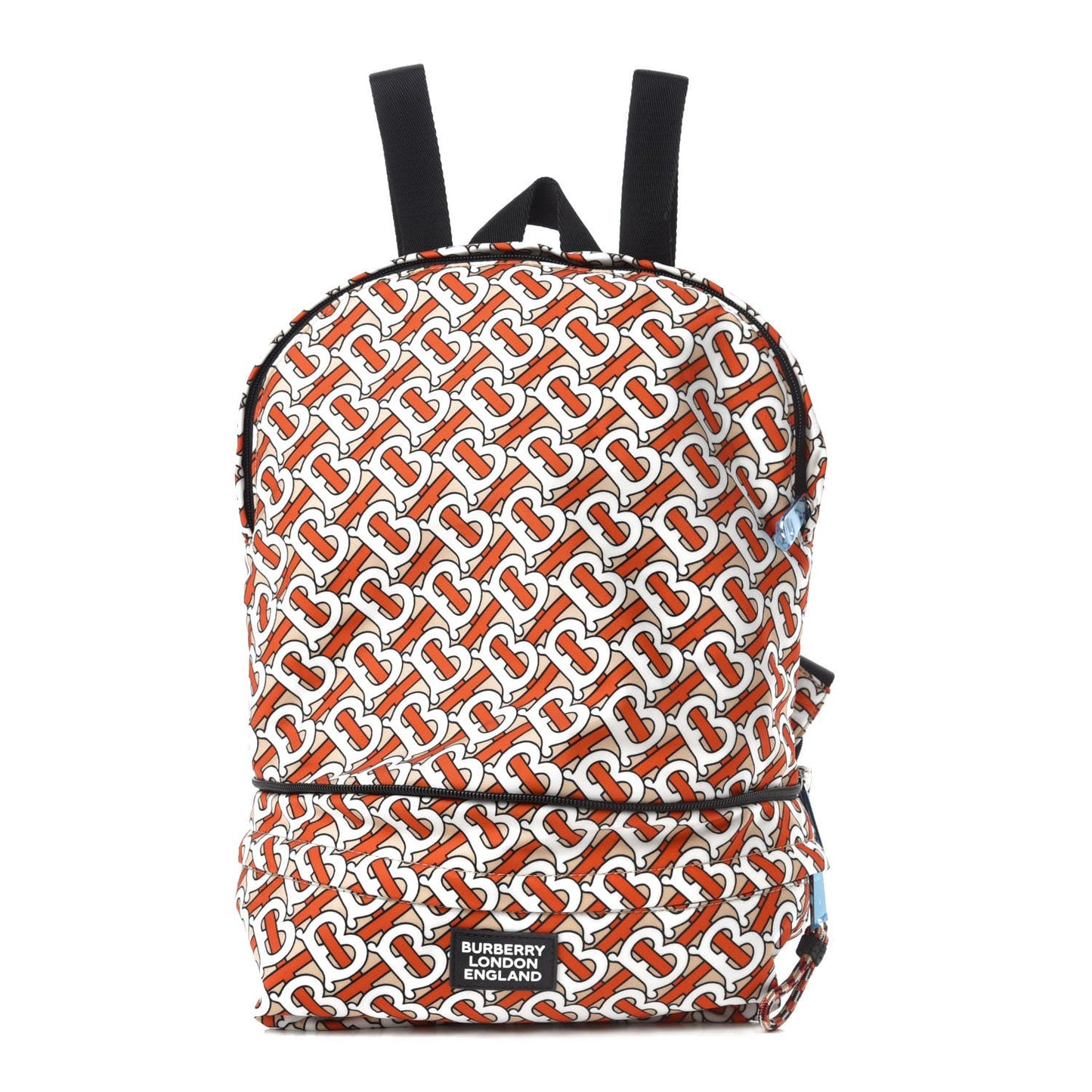 BURBERRY NYLON MONOGRAM CONVERTIBLE VERMILION BUM/ BACKPACK