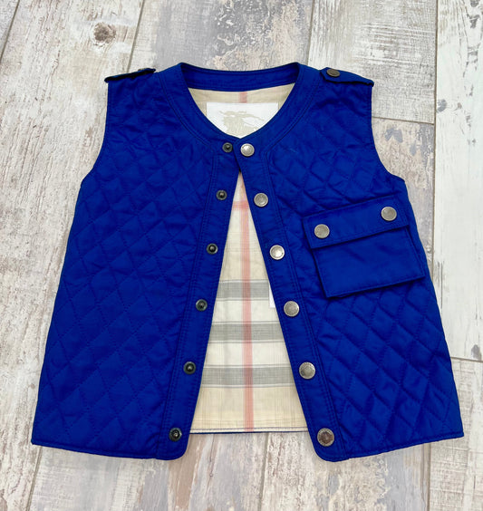 BURBERRY TODDLER'S QUILTED HOUSE CHECK VEST
