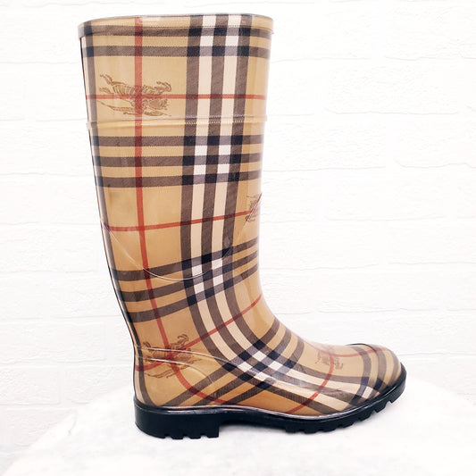 BURBERRY RAIN BOOTS - SIZE 38