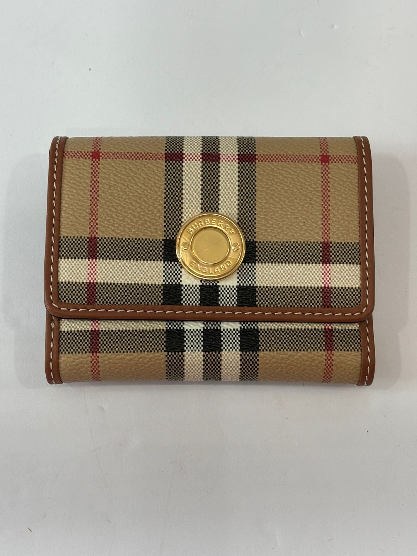 BURBERRY SMALL CHECK FOLDING WALLET
