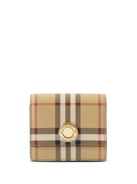 BURBERRY SMALL CHECK FOLDING WALLET