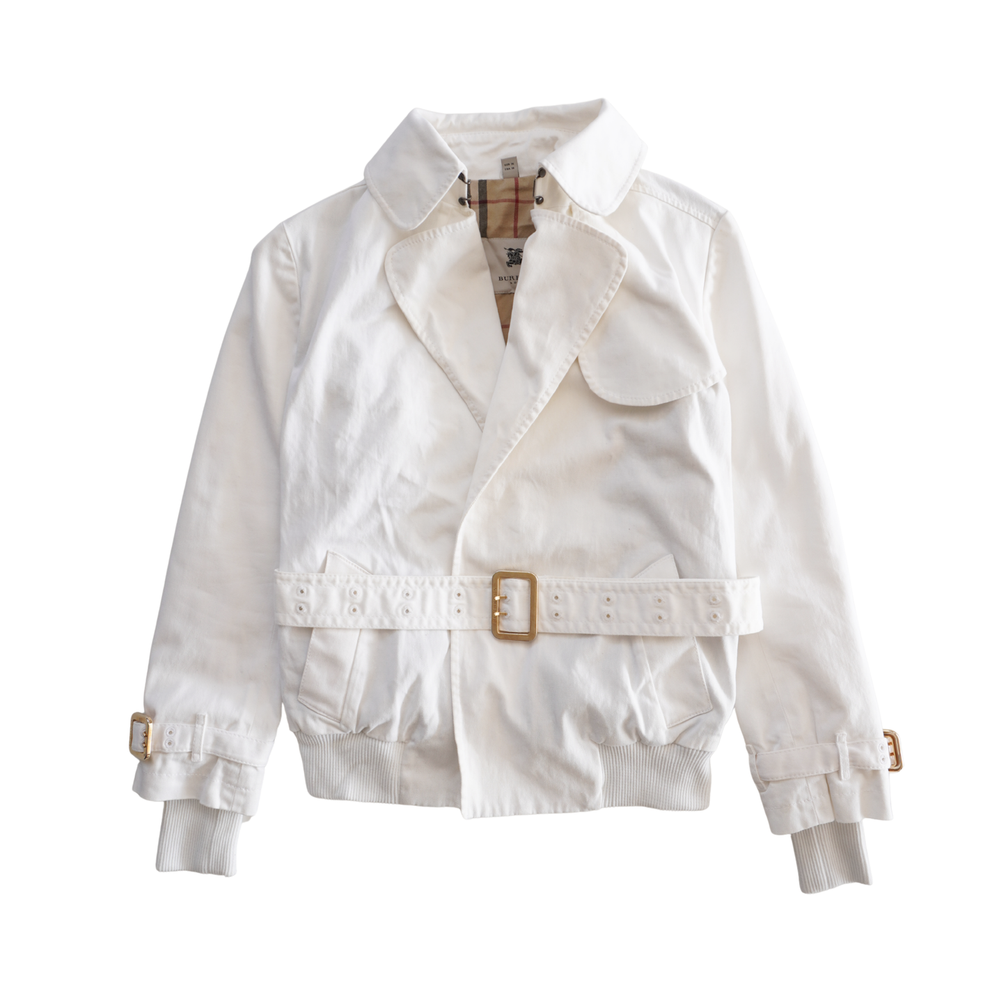 Burberry Belted Bomber Jacket - Women's 6