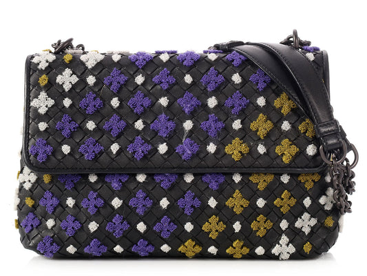 Bottega Veneta Multicolor Embroidered Olimpia Bag