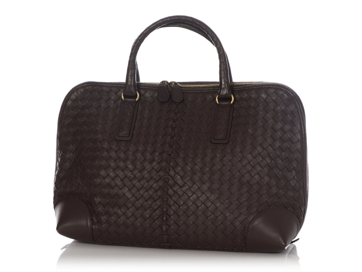 Bottega Veneta Coffee Top Handle Bag