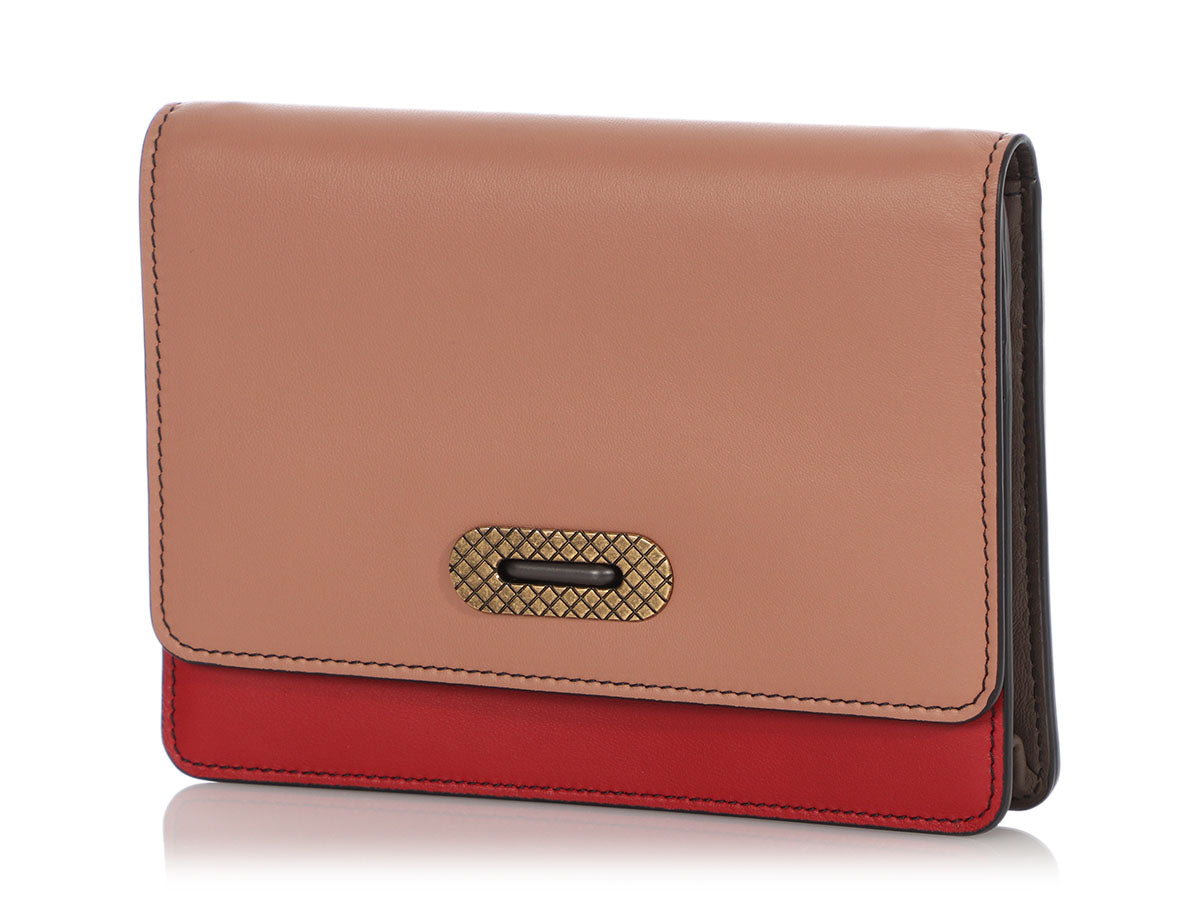 Bottega Veneta Color Block Wallet On Chain
