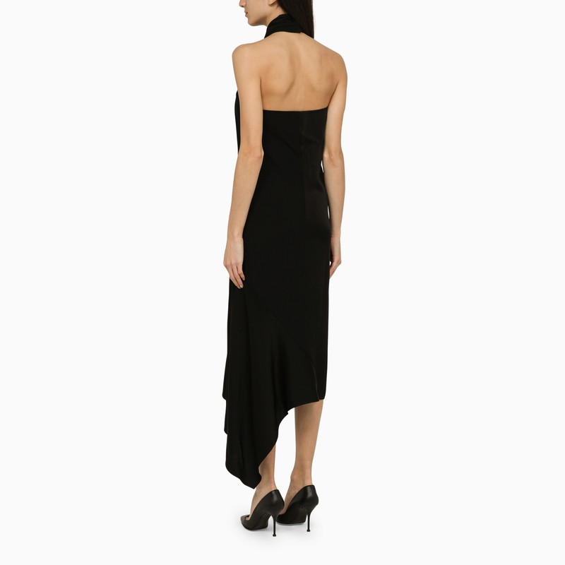 Givenchy Black Viscose Midi Dress Women