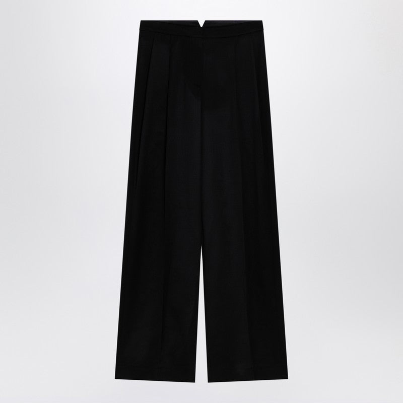 Givenchy Black Wool Wide Trousers Women