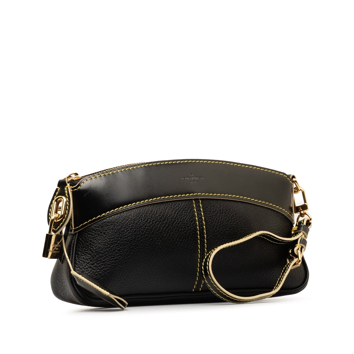 Black Louis Vuitton Suhali Lockit Clutch