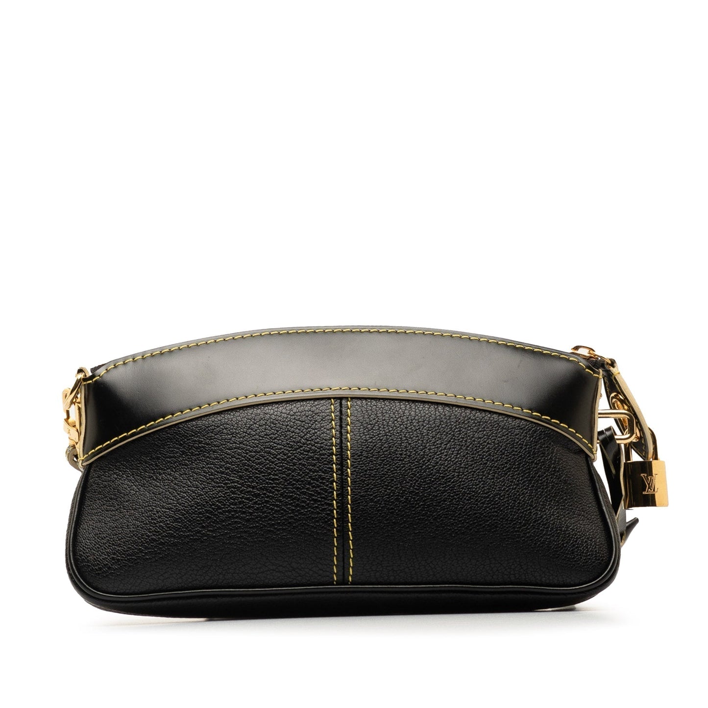 Black Louis Vuitton Suhali Lockit Clutch