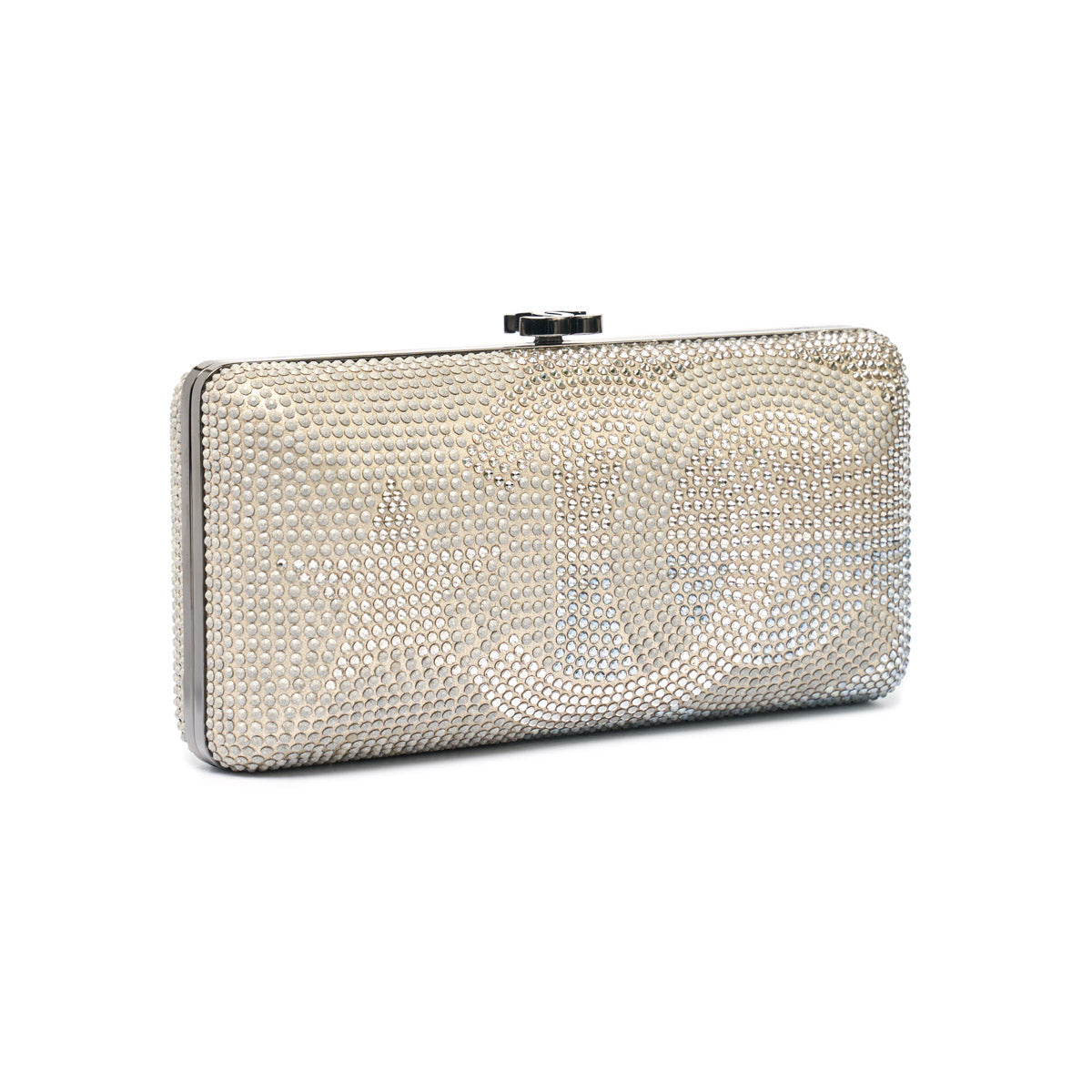 Top Quality Chanel Metallized Lambskin Embellished with Strass Paris-Dallas Clutch