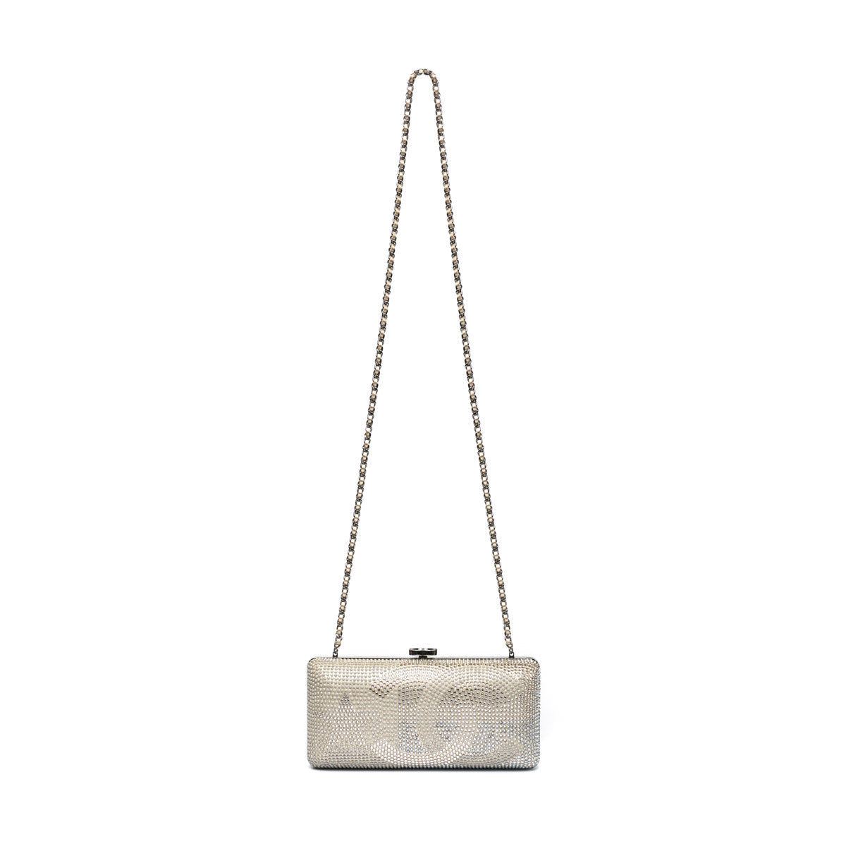 Top Quality Chanel Metallized Lambskin Embellished with Strass Paris-Dallas Clutch
