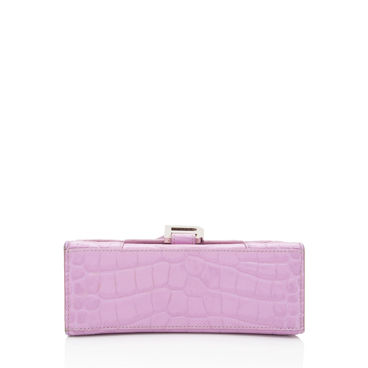 Luxury Balenciaga  Shiny Croc Embossed Calfskin Hourglass XS Satchel (SHF-A4kg9c)
