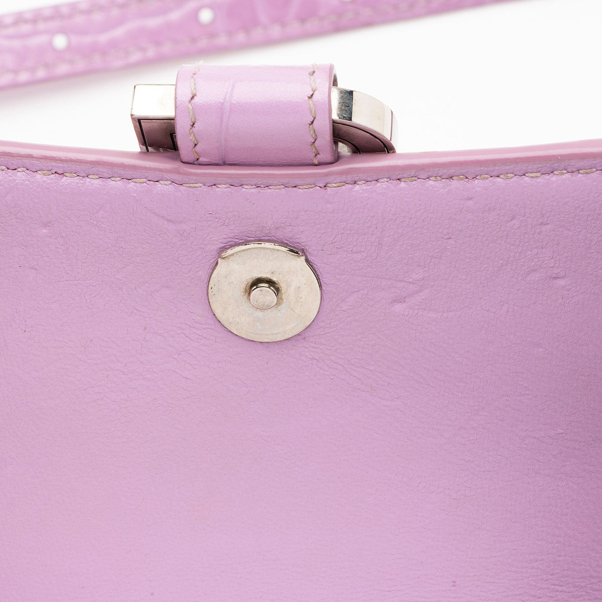 Luxury Balenciaga  Shiny Croc Embossed Calfskin Hourglass XS Satchel (SHF-A4kg9c)