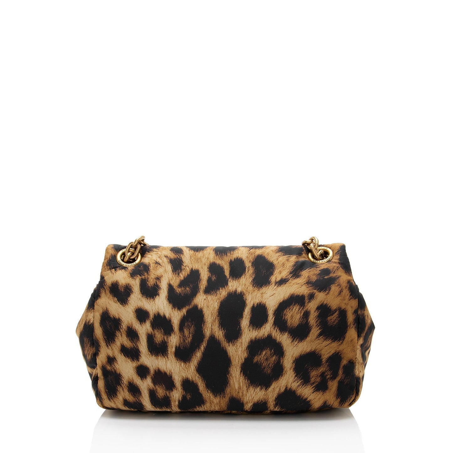 Luxury Balenciaga  Nylon Leopard Monaco Mini Shoulder Bag (SHF-WvmJR1)