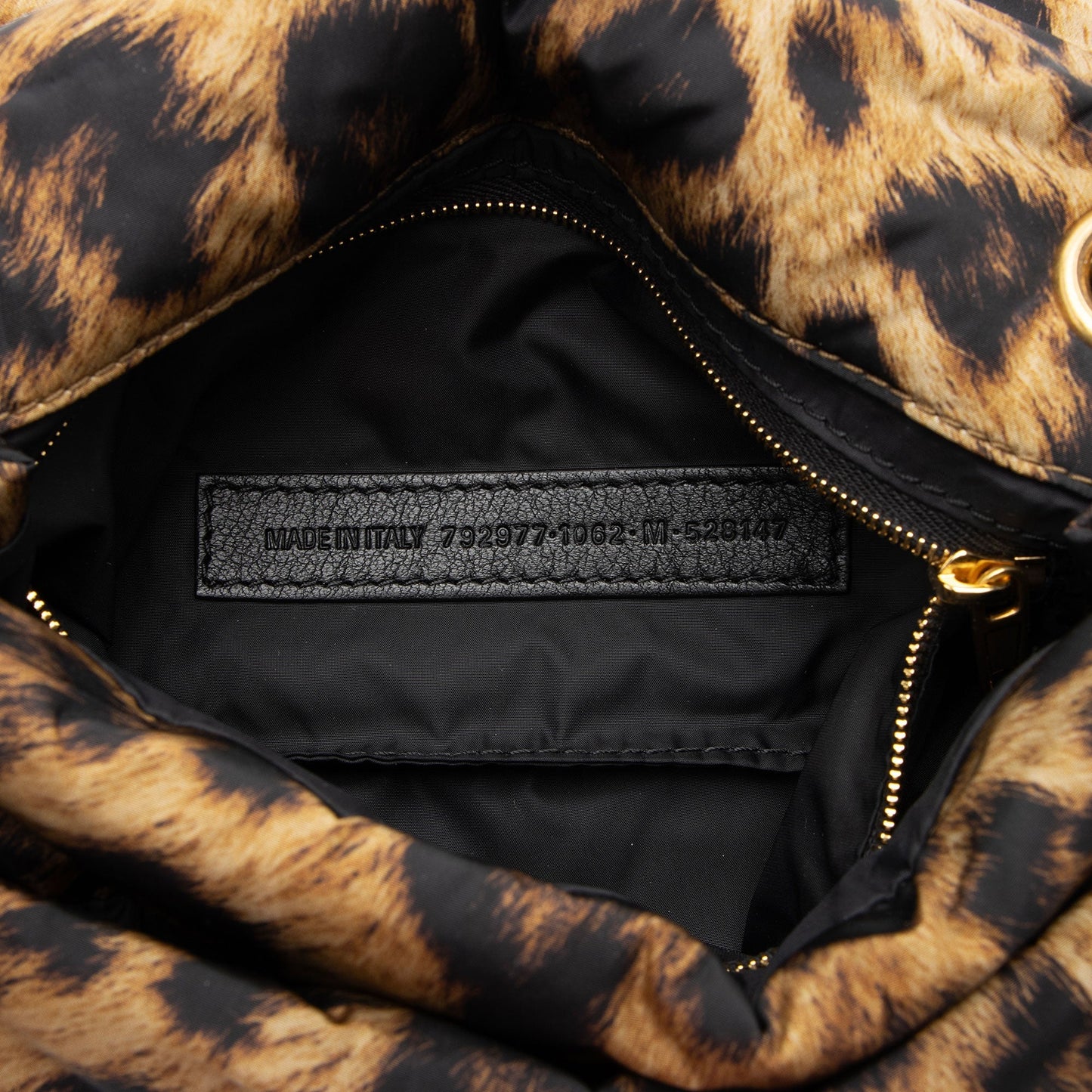 Luxury Balenciaga  Nylon Leopard Monaco Mini Shoulder Bag (SHF-WvmJR1)