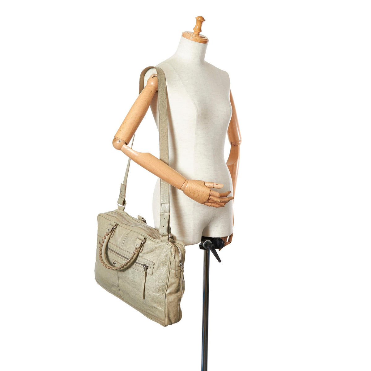 Luxury Balenciaga  Motocross Classic Mini Folder Business Bag (SHG-26189)