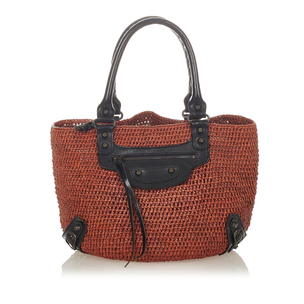 Luxury Balenciaga  Motocross Classic Panier Basket Bag (SHG-26305)
