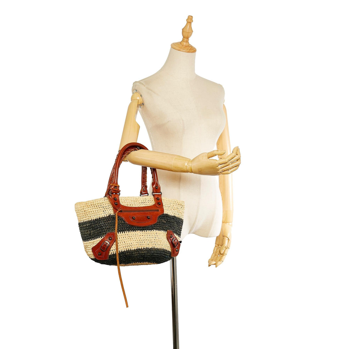 Luxury Balenciaga  Motocross Classic Panier Basket Bag (SHG-26429)
