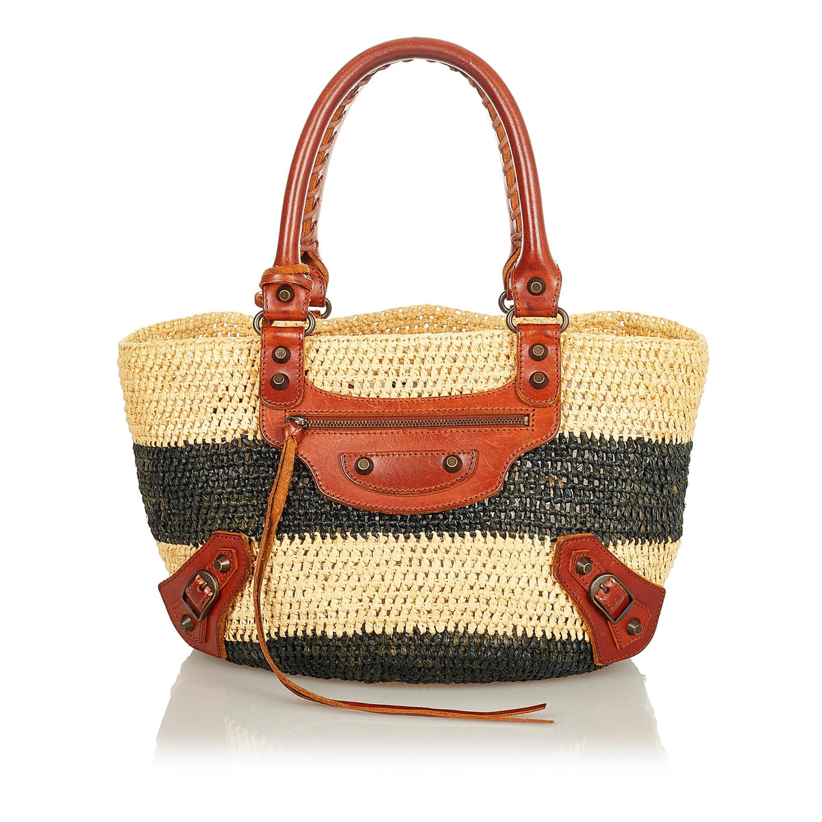 Luxury Balenciaga  Motocross Classic Panier Basket Bag (SHG-26429)