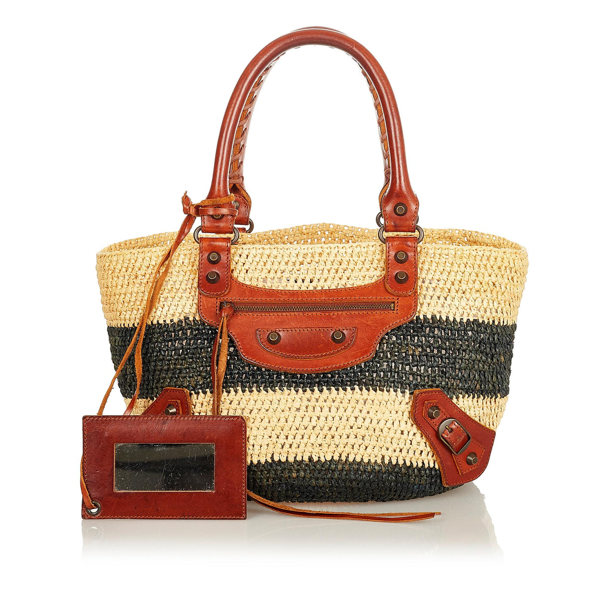 Luxury Balenciaga  Motocross Classic Panier Basket Bag (SHG-26429)