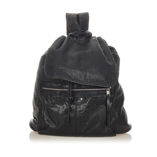 Luxury Balenciaga  Motocross Classic Traveler S Leather Backpack (SHG-26426)