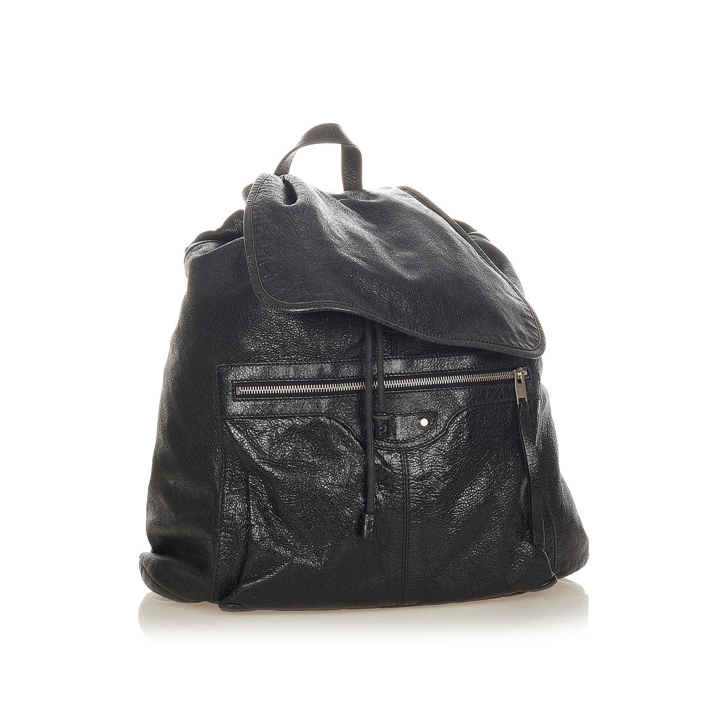 Luxury Balenciaga  Motocross Classic Traveler S Leather Backpack (SHG-26426)