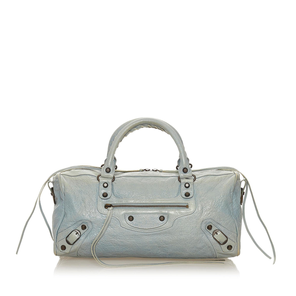 Luxury Balenciaga  Motocross Classic Twiggy Leather Satchel (SHG-27490)